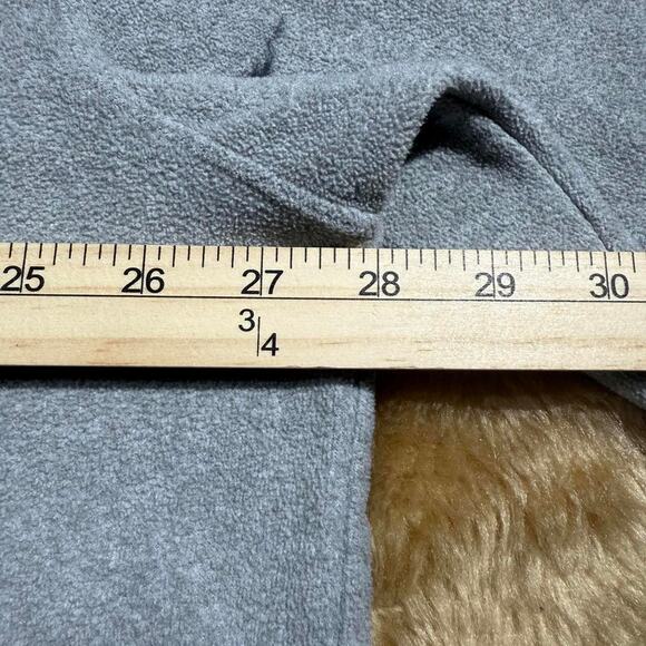 Disney Vintage Grey Fleece Sweatshirt Mickey Mouse Patch Size XL 28x28 - Picture 6 of 7